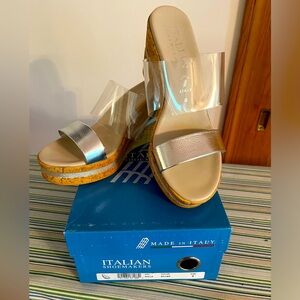 New Italian shoemakers wedge heel shoes